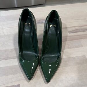 Marc Fisher Dark Green Patent Heels